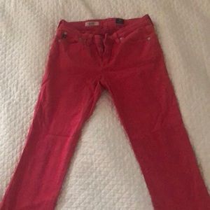 Hot Pink AG Cigarette Leg Pant
